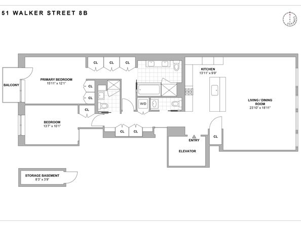 51 Walker Street 8B, New York NY 10013