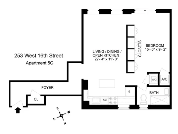 253 West 16th Street 5C, New York NY 10011