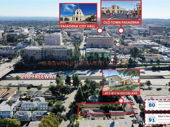 411 417 N Euclid Avenue, Pasadena CA 91101