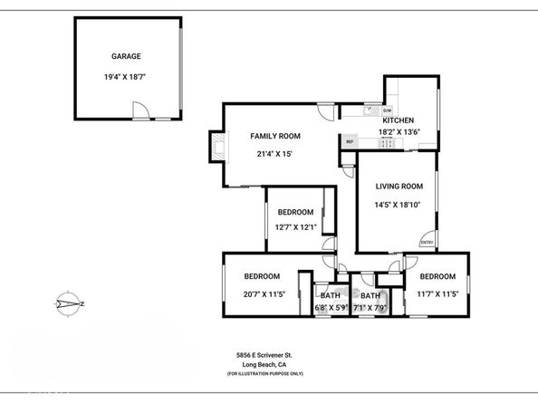 5856 E Scrivener Street, Long Beach CA 90808