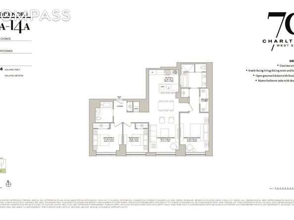 70 Charlton Street 11A, New York NY 10014