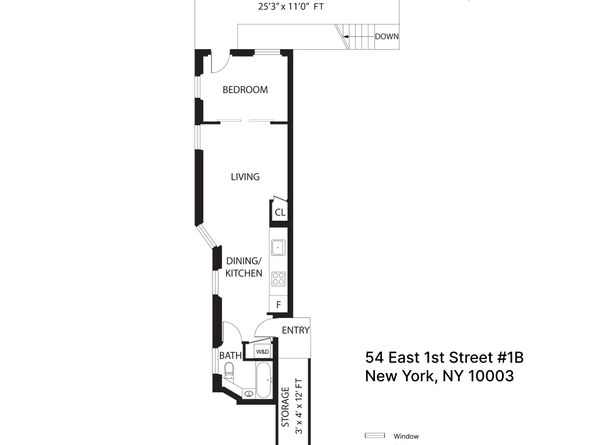 54 East 1st Street 1B, New York NY 10003