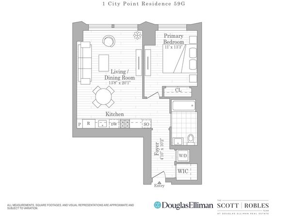1 City Point 59G, Brooklyn NY 11201