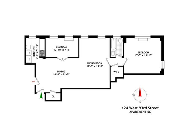124 West 93rd Street 5C, New York NY 10025