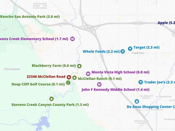 22346 Mcclellan Road, Cupertino CA 95014
