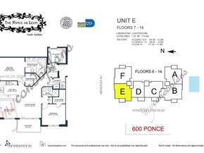 1607 Ponce De Leon Blvd 12E, Coral Gables FL 33134