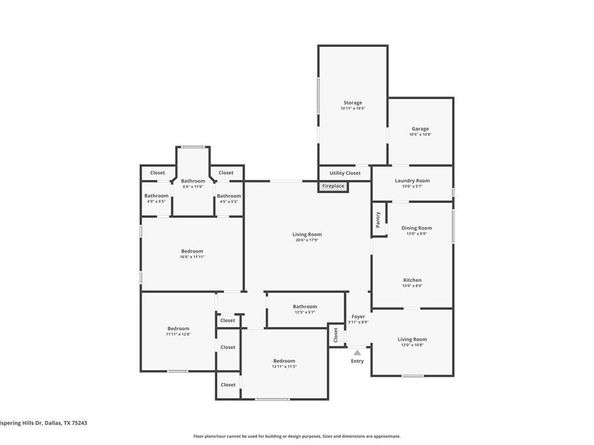 13426  Whispering Hills Drive , Dallas Texas 75243