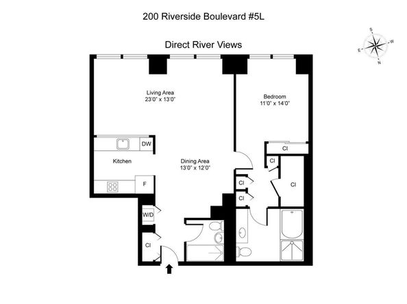 200 Riverside Boulevard 5L, New York NY 10069