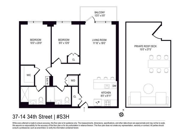 37-14 34th Street S3H, Queens NY 11106