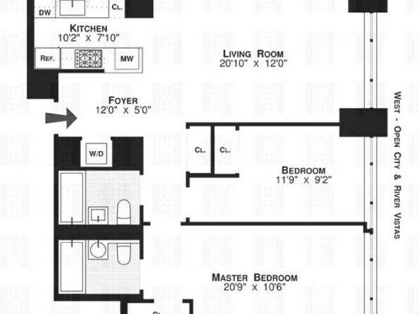 322 West 57th Street 30T, New York NY 10019