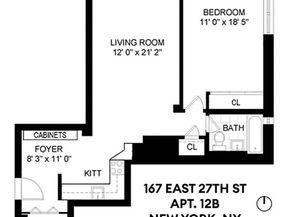 160 East 27th Street 12BA, New York NY 10016