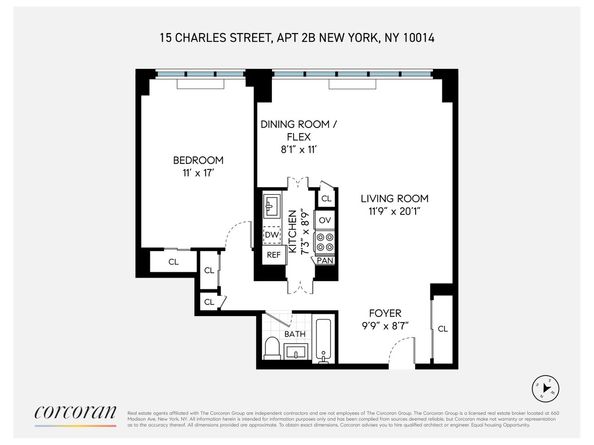 15 Charles Street 2B, New York NY 10014
