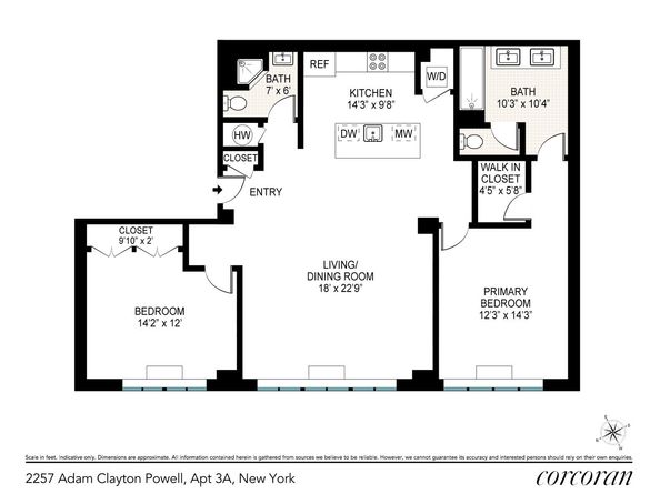2255 Adam Clayton Powell Jr Boulevard 3A, New York NY 10027