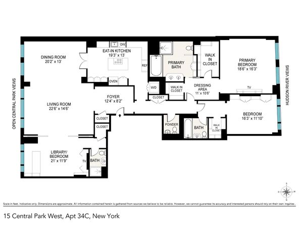 15 Central Park W 34C, New York NY 10023