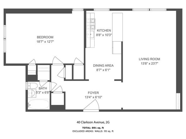 40 Clarkson Avenue 2G, Brooklyn NY 11226