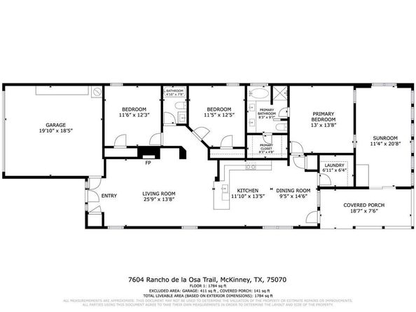 7604  Rancho De La Osa Trail , McKinney Texas 75070