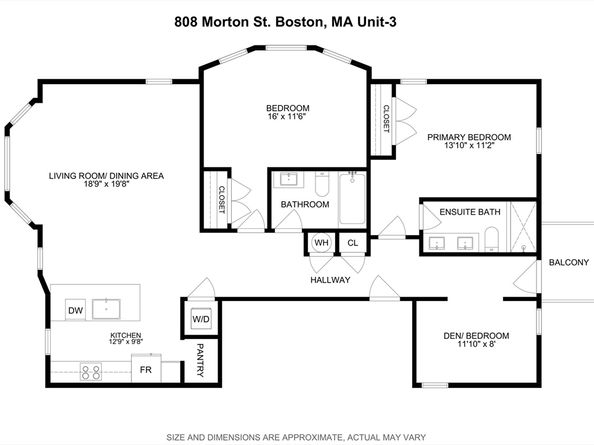 808 Morton St PH3, Boston MA 02124