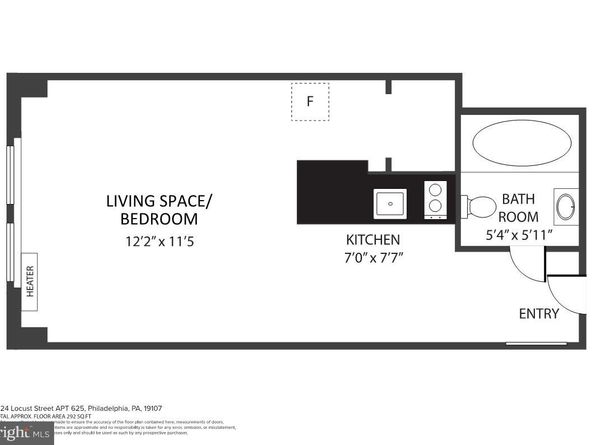 1324 Locust Street 625, Philadelphia PA 19107