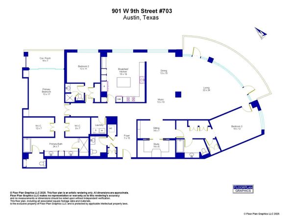 901 W 9th ST 703, Austin TX 78703