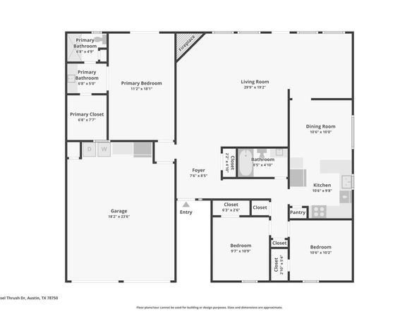 10229 Missel Thrush DR, Austin TX 78750