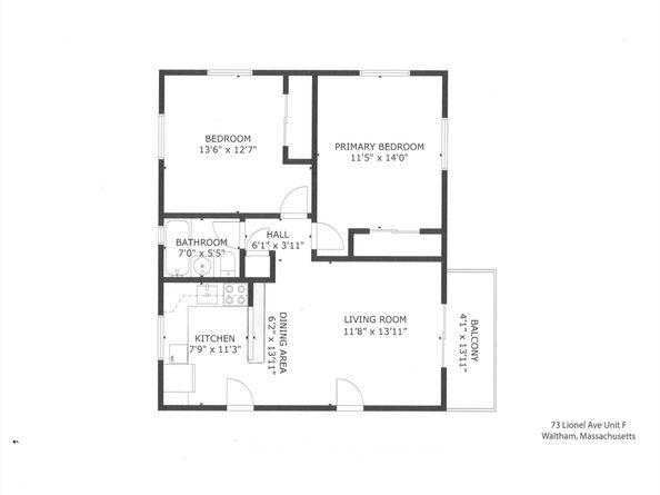 73 Lionel Ave. F, Waltham MA 02452