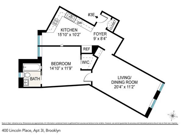 400 Lincoln Place 3I, Brooklyn NY 11238