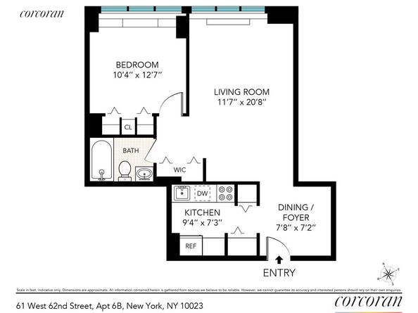 61 West 62nd Street 6B, New York NY 10023
