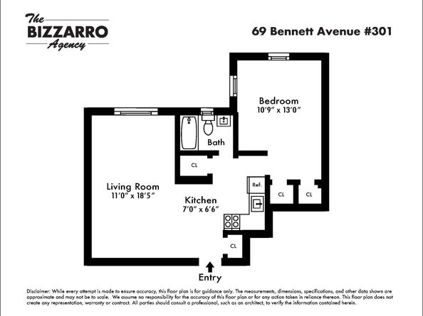 69 Bennett Avenue 301, New York NY 10033