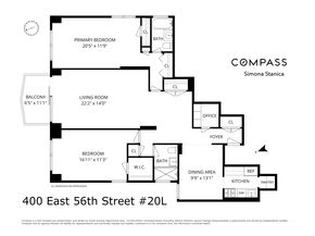 400 East 56th Street 20L, New York NY 10022