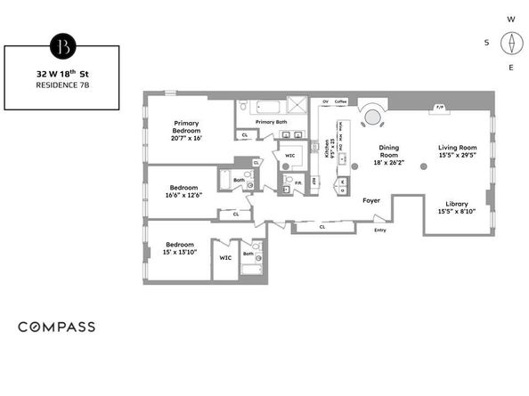 32 West 18th Street 7B, New York NY 10011