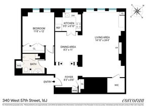 340 West 57th Street 16J, New York NY 10019