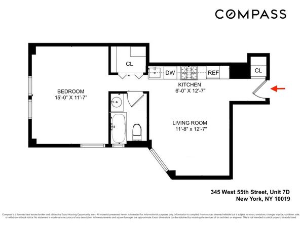 345 West 55th Street 7D, New York NY 10019