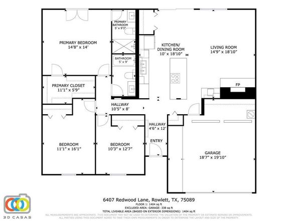 6407  Redwood Lane , Rowlett Texas 75089