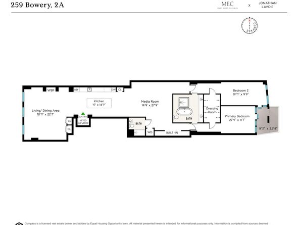 259 Bowery 2A, New York NY 10002