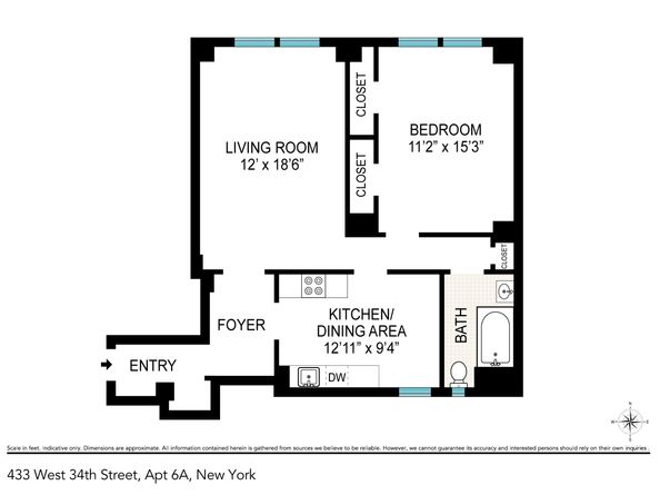 433 West 34th Street 6A, New York NY 10001