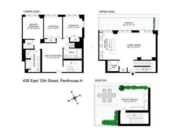 438 East 12th Street PHH, New York NY 10009