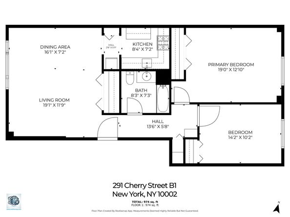 291 Cherry Street B1, New York NY 10002
