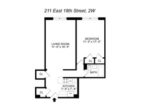 211 East 18th Street 2W, New York NY 10003