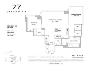 77 Greenwich Street 35B, New York NY 10006