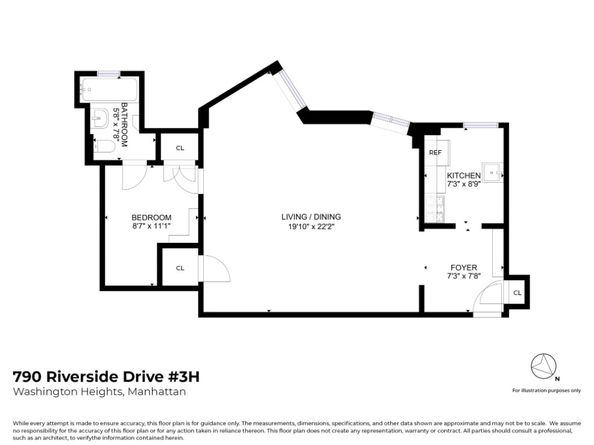 790 Riverside Drive 3H, New York NY 10032