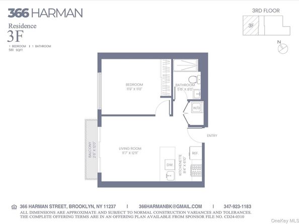 366 Harman Street 3F, Brooklyn NY 11237