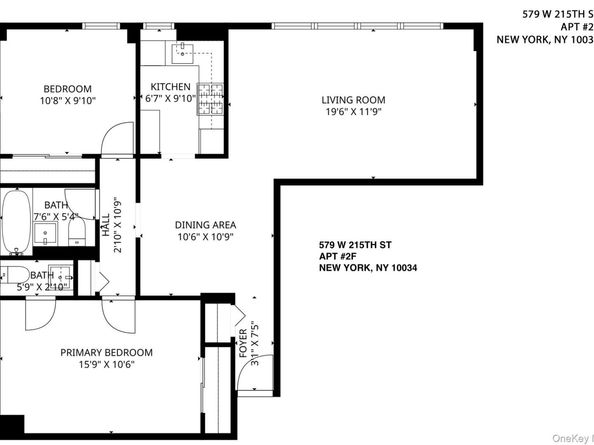 579 West 215 Street 2F, New York (Manhattan) NY 10034