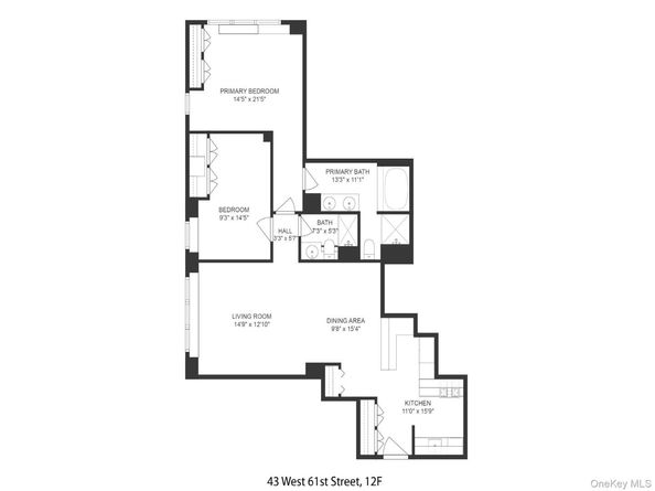43 W 61st Street 12F, New York (Manhattan) NY 10023