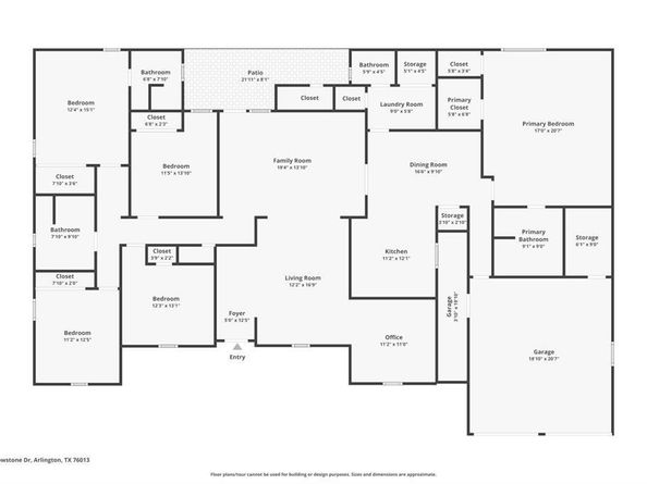 3415  Yellowstone Drive , Arlington Texas 76013