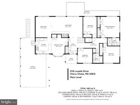 9115 Levelle Drive, Chevy Chase MD 20815