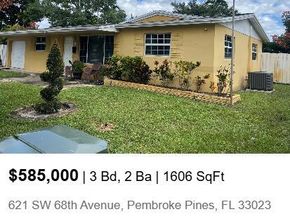 621 SW 68th Avenue, Pembroke Pines FL 33023