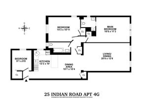 25 Indian Road 4G, New York NY 10034