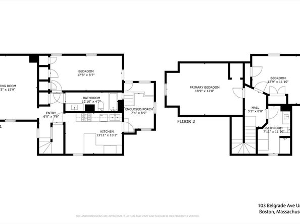 103 Belgrade Ave 2, Boston MA 02131