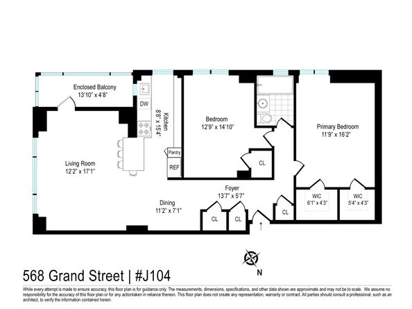 568 Grand Street J104, New York NY 10002