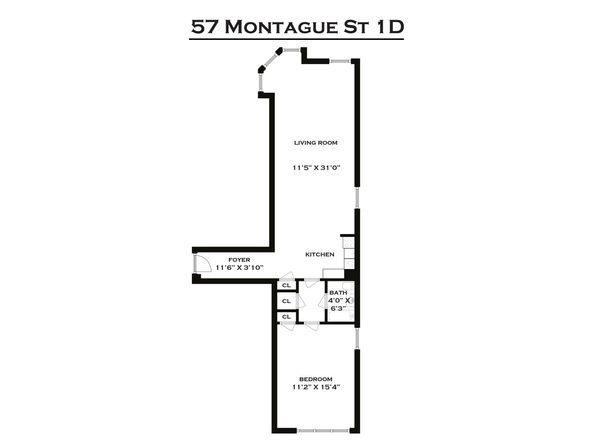 57 Montague Street 1D, Brooklyn NY 11201